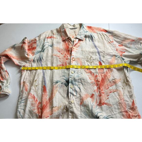 Tommy Bahama Relax Shirt Mens XLT Linen Long Sleeve Tropical Vacation Resortwear - Picture 5 of 12